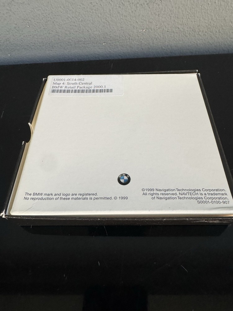 BMW On-Board Navigation System Map 4 South Central BOX, MANUAL & CASE ONLY NO CD