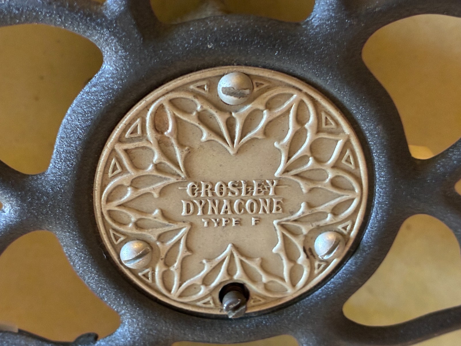 Antique Crosley Dynacone Type F Radio Speaker