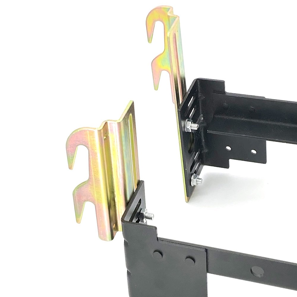 2 Pcs 711 Bed Frame Bolt On to Hook Conversion Brackets for 2 Pieces, Gold