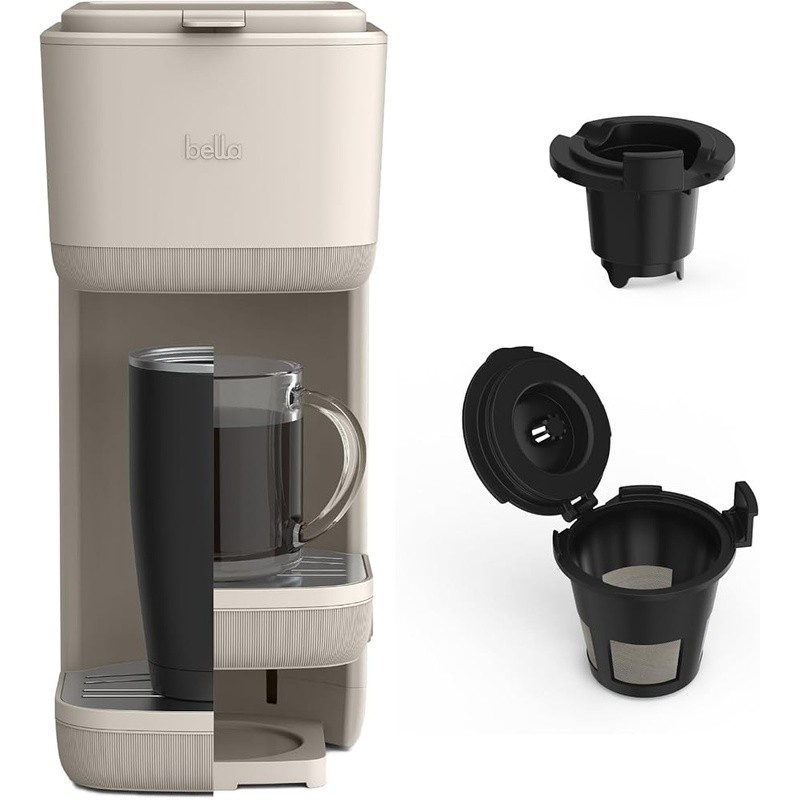 Single Serve Coffee Maker Adjustable Brew Height Compact Design Easy Cleanup New