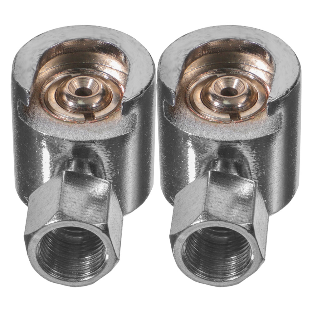 2 Pcs Grease Nozzle Button Head Fitting Coupler Replacement Adapter