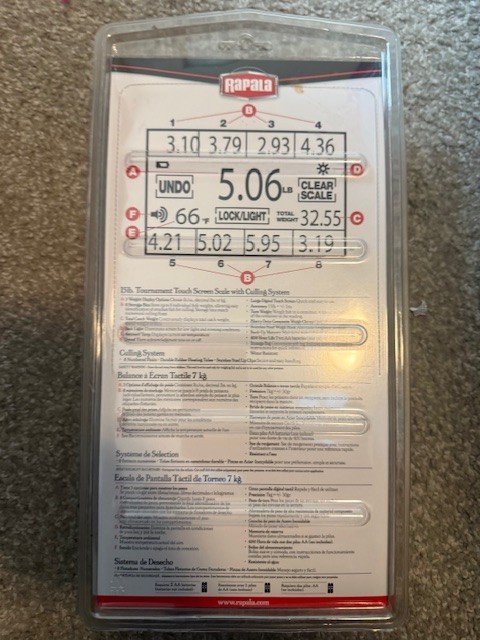 Rapala Tournament Touch Screen Scale (New)