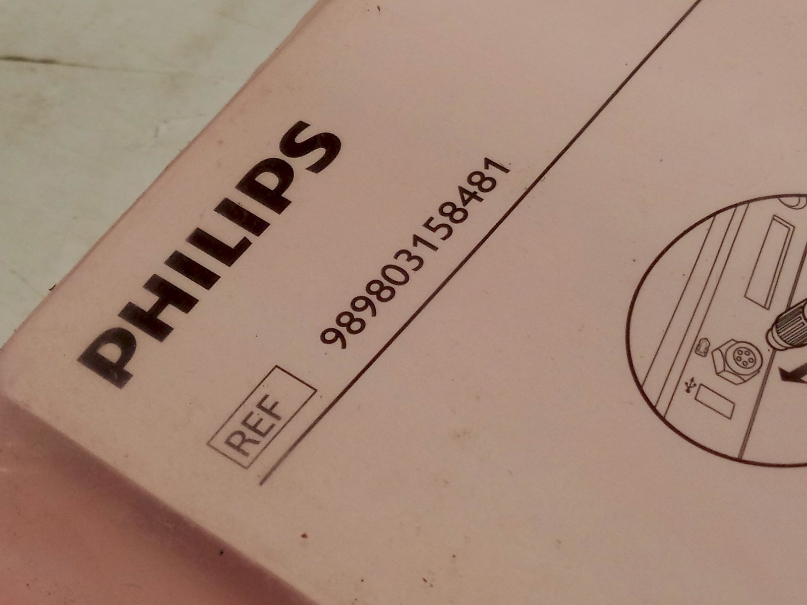 Philips 989803158481 PageWriter TC IEC patient data cable assembly, orig. bag