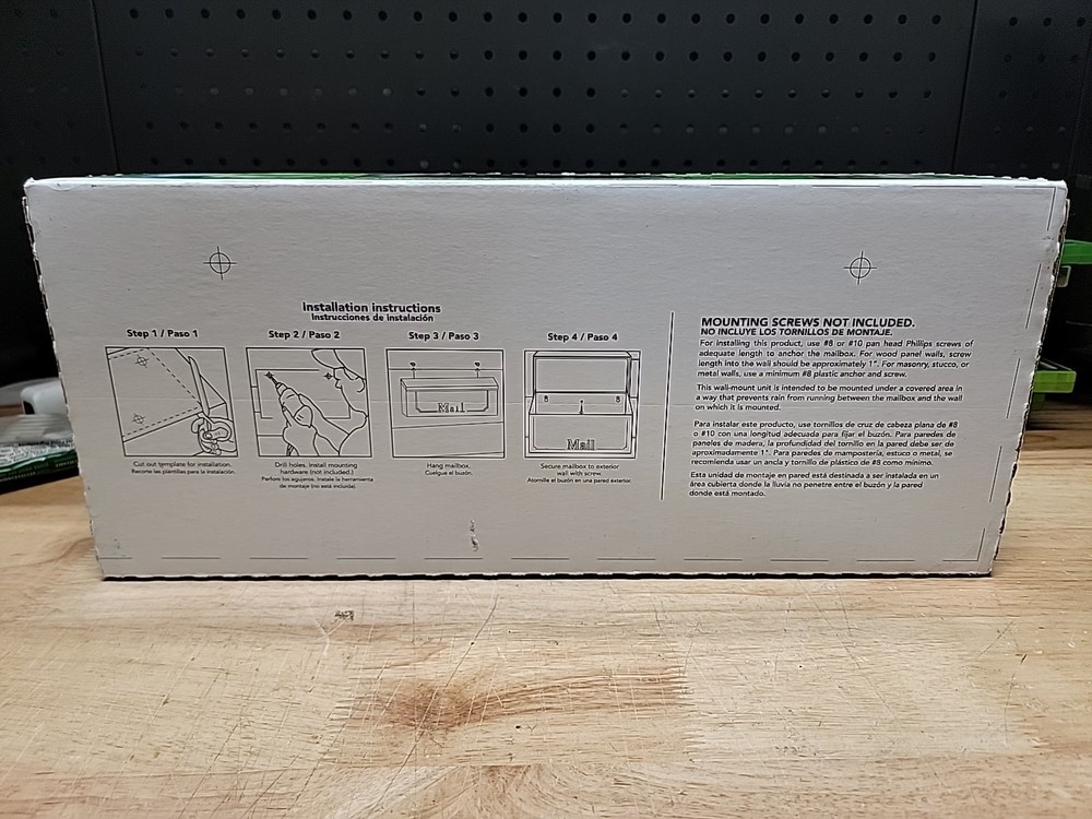 Gibraltar Mailbox Small Capacity Galvanized Steel Wall-Mount Black