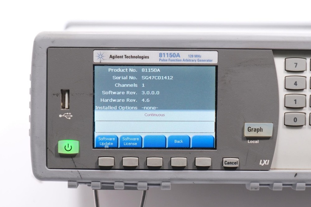 Agilent 81150A 120MHz Pulse Function Arbitrary Noise Generator OPT 001