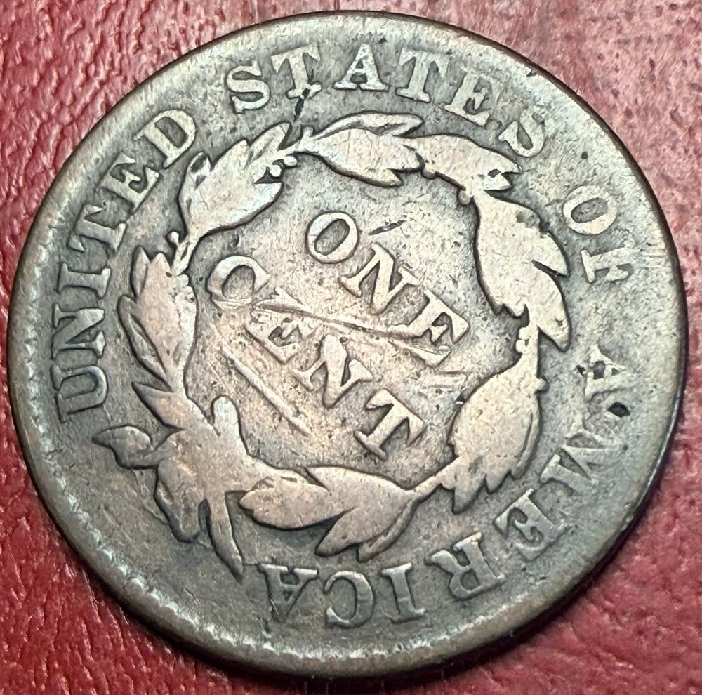 1833 Coronet Head Large Cent. Free Shipping
