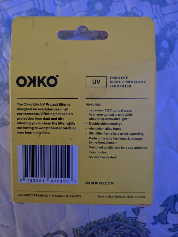 Okko Lite Range UV Protection Lens 40.5