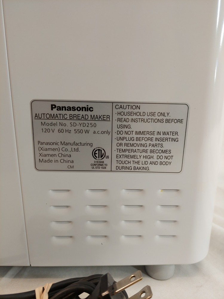 Panasonic Automatic Bread Maker Machine SD-YD250 With Yeast Dispenser Working