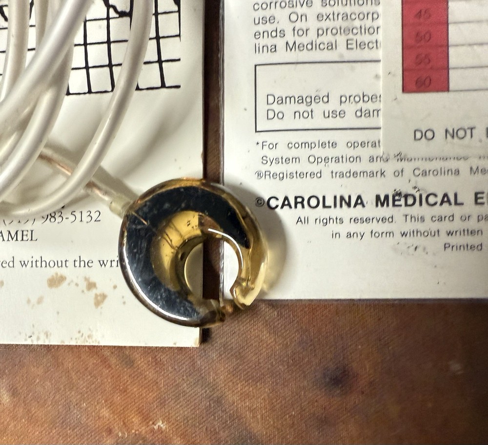 Carolina Medical Electronics Blood Flow Probe EP437.5 w/ Case Docs