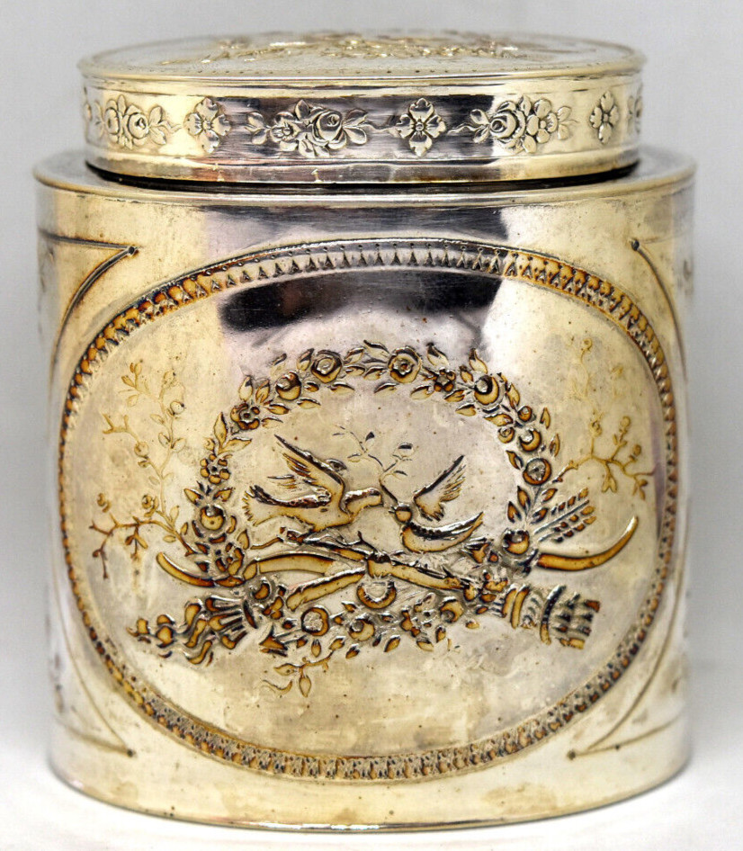 Antique .800 Silver Cherub Container