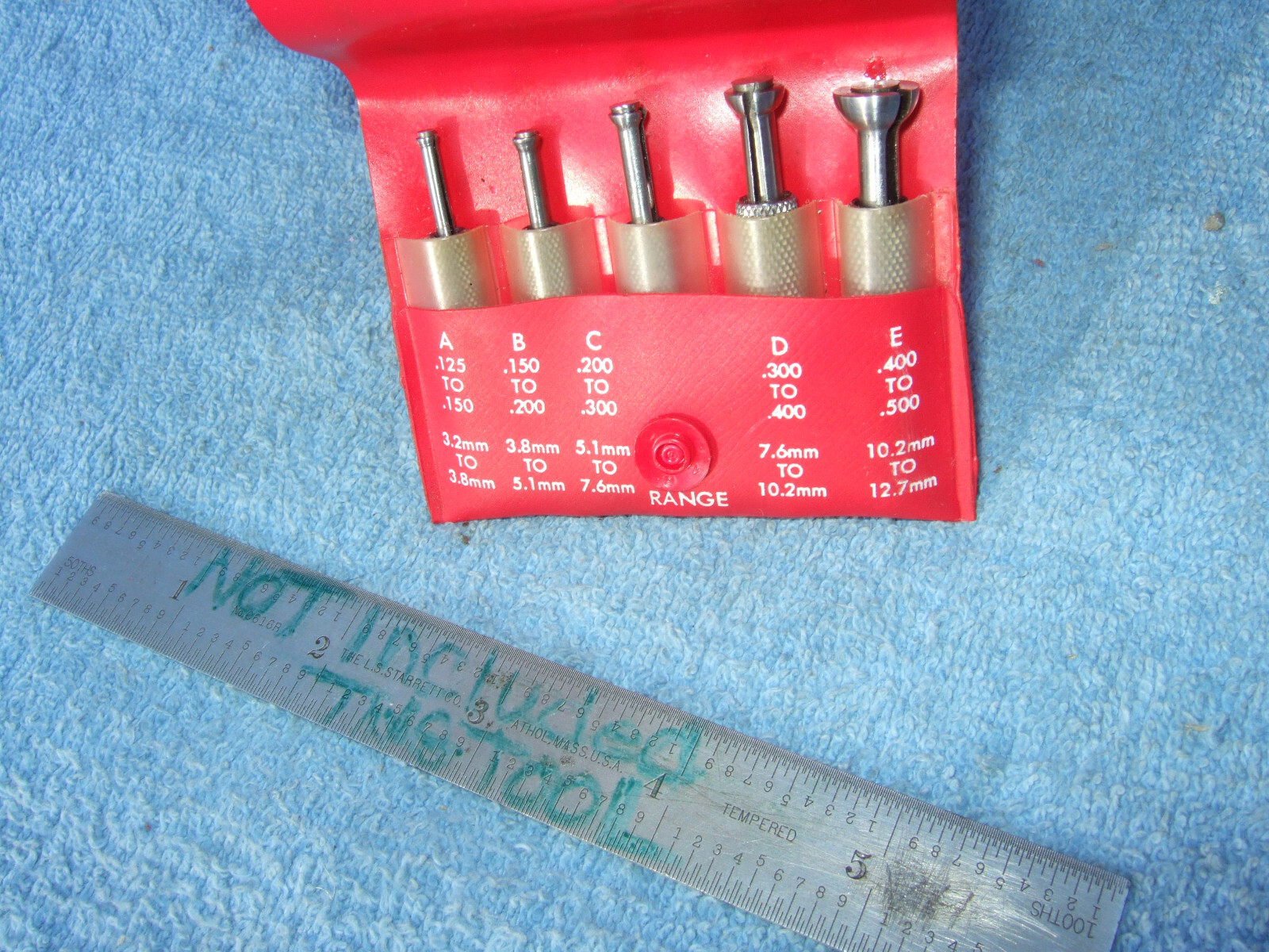 STARRETT No.S830F SMALL HOLE GAGE SET MACHINIST TOOLMAKER INSPECT CLEAN USED 011