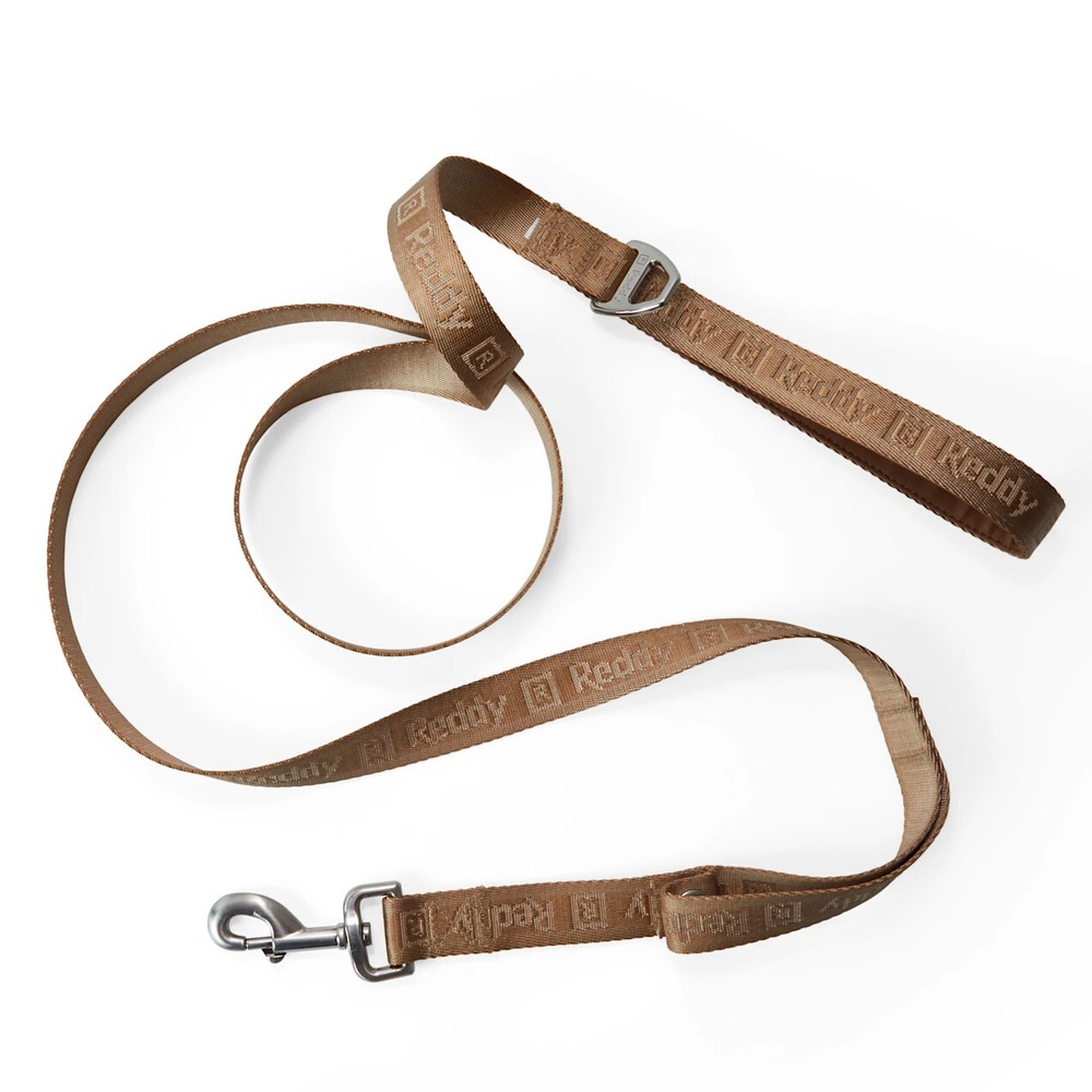 Reddy Tan Jacquard Dog Leash, 6 ft.