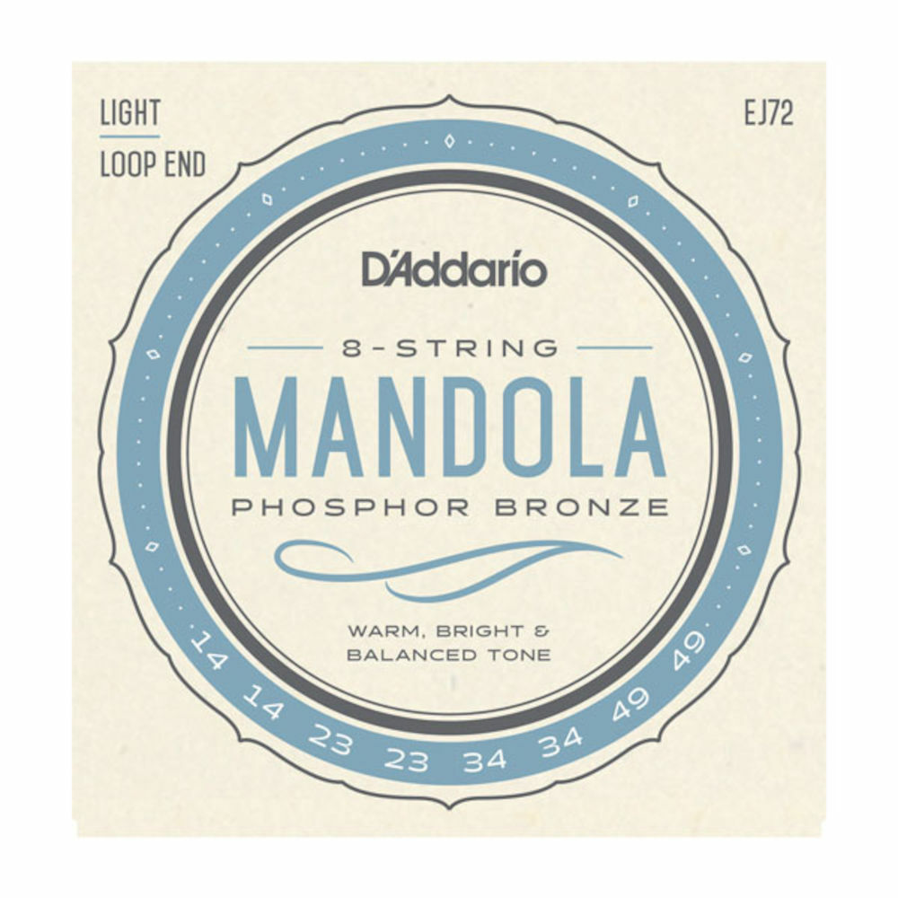 D'Addario EJ72 Phosphor Bronze Mandola Strings, Light, 14-49