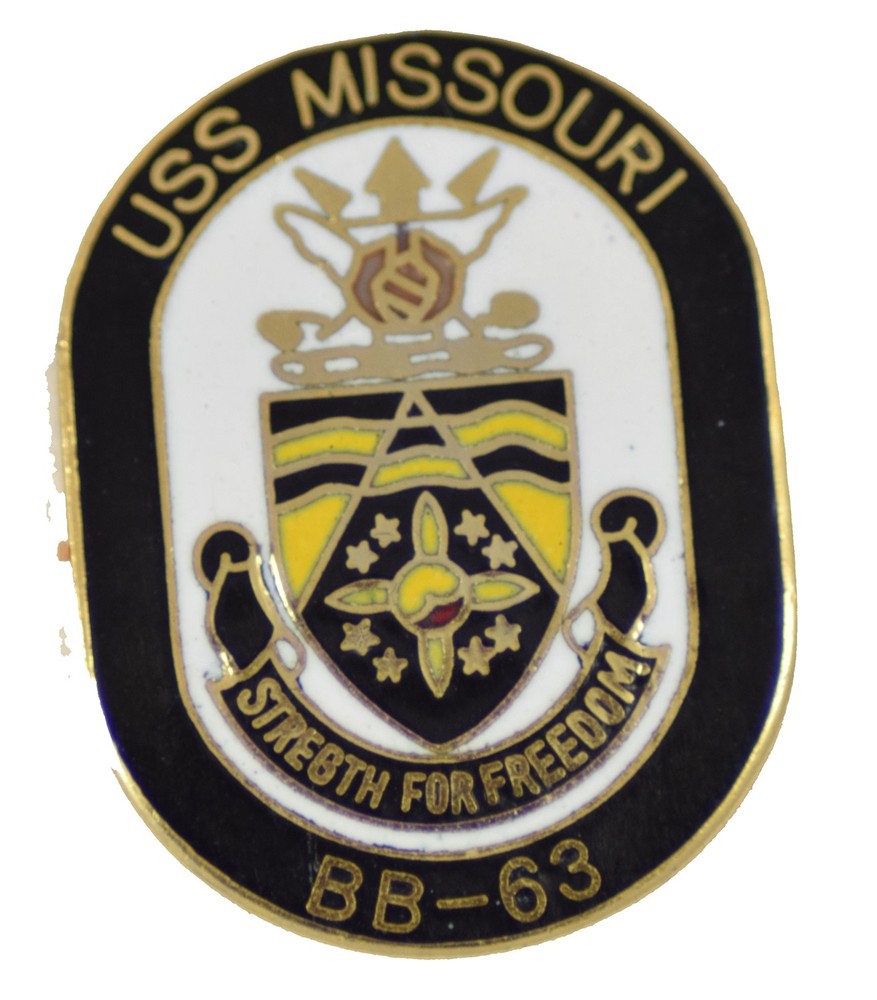 USS MISSOURI HAT PIN