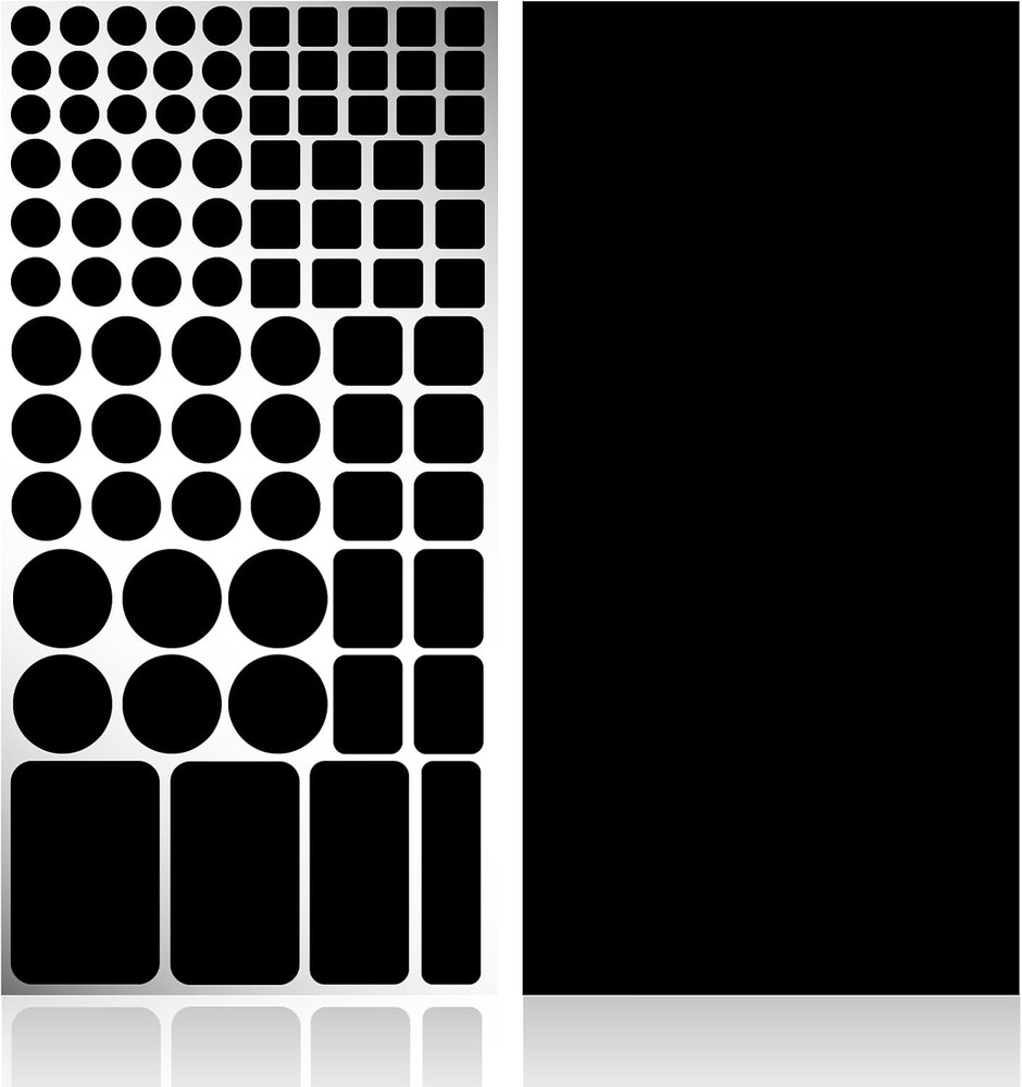 LED Light Blocking Stickers,Blackout Stickers for Electronic,2 Sheets LED Light