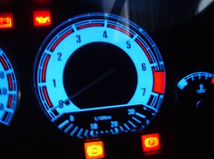 BMW E36 Glow Gauge Plasma Dials Speedometer Shift Indicators Faces MPH KMH 3er