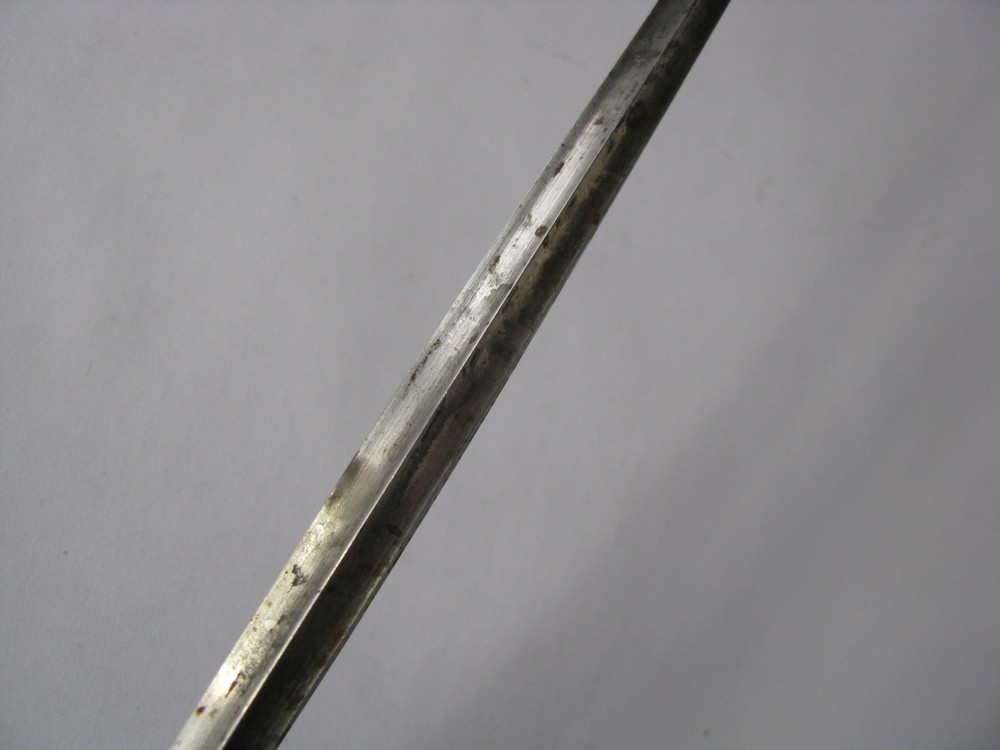 1847 Rogers Bros Ancestral Pattern Carving Knife Sharper Silver Plate Handle Lg