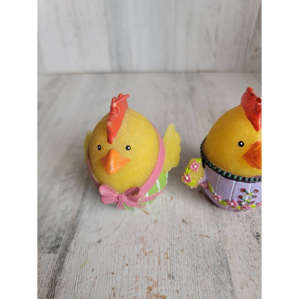 Easter chicken candle set egg spring unique set home decor accessory