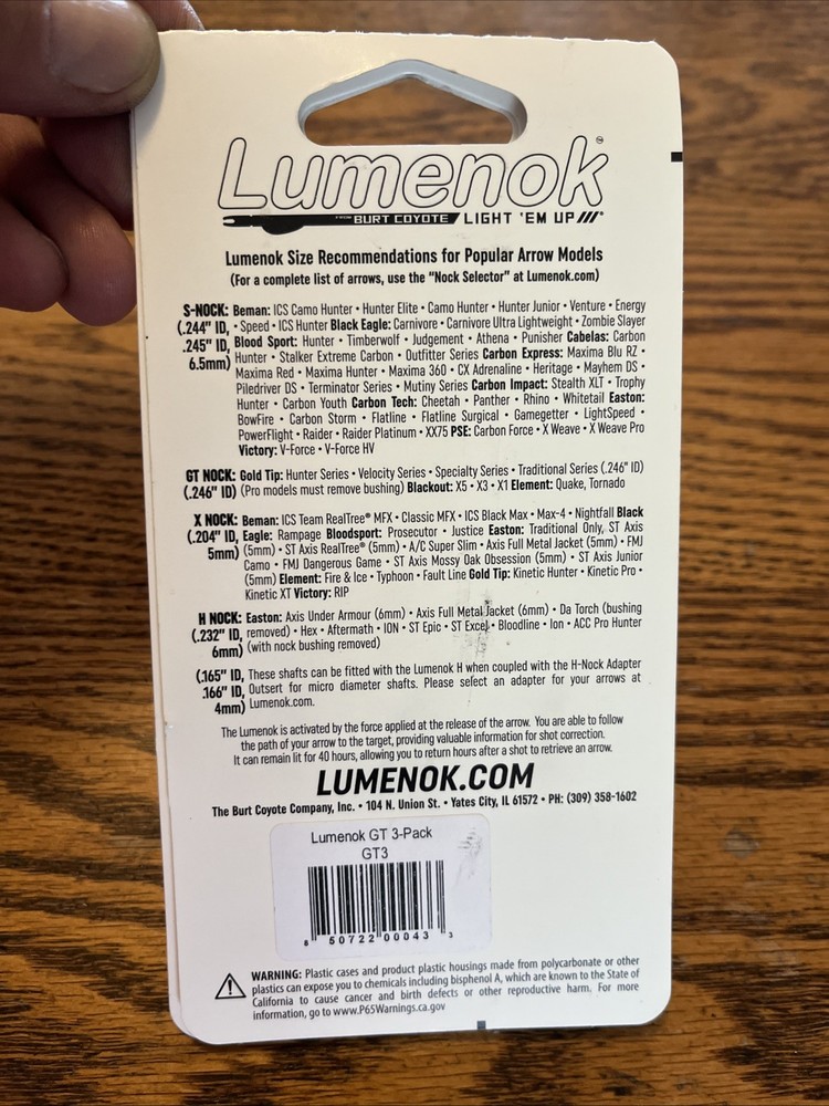 Lumenok Lighted Nocks GT