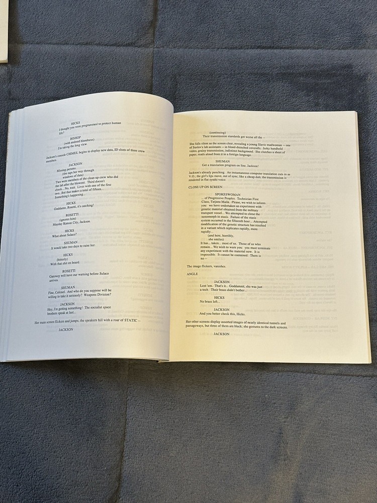 ALIEN 3 By William Gibson Screenplay Original Unused Script!!!!!!