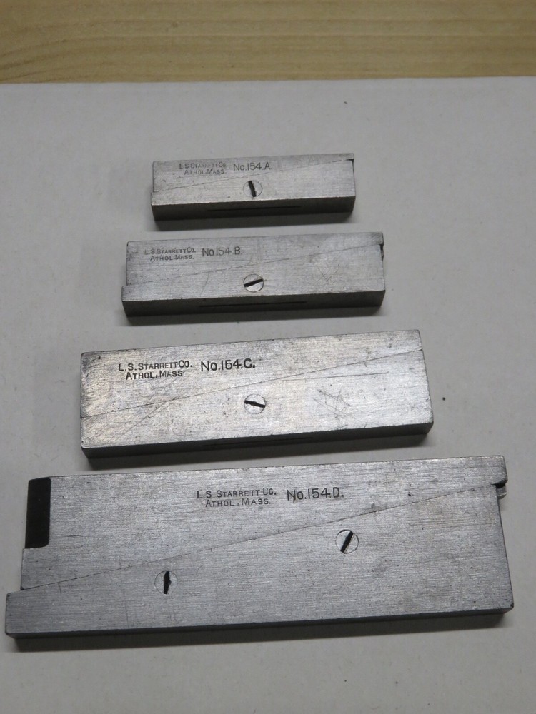 Starrett Adjustable Parallel Set 154 A-D