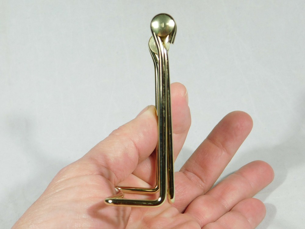 Easel Display Stand Adjustable Folding Small Size Gold color Metal