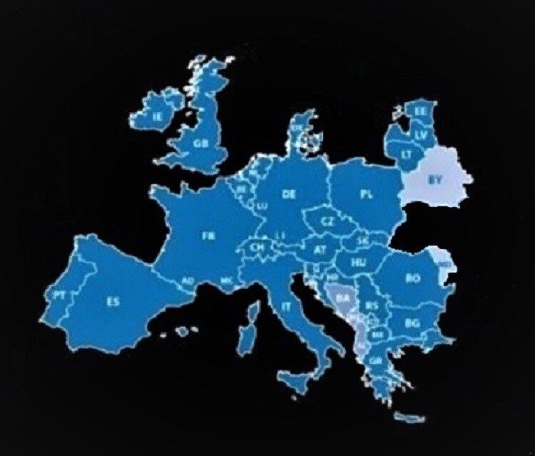 Europe GPS Map 2026 for Garmin devices on microSD