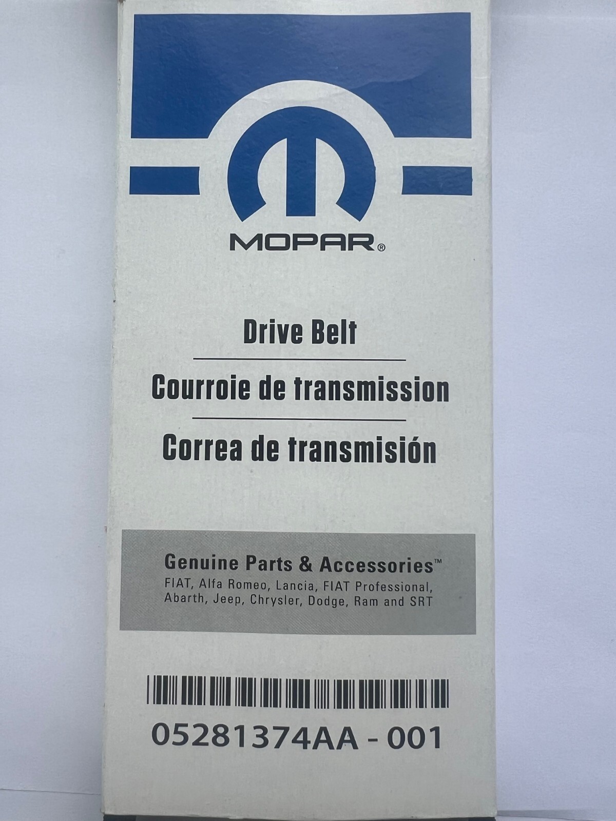OEM NEW MOPAR 2016-22 GRAND CHEROKEE 2016-2025 DURANGO SERPENTINE BELT 5281374AA