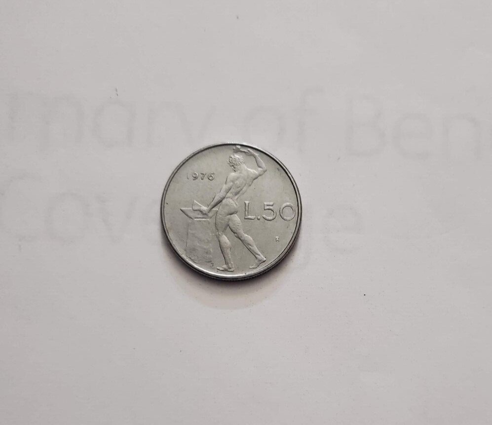 1976 LIRE 50 GREAT CONDITION COLLECTORS ITEM  SMALL TYPE