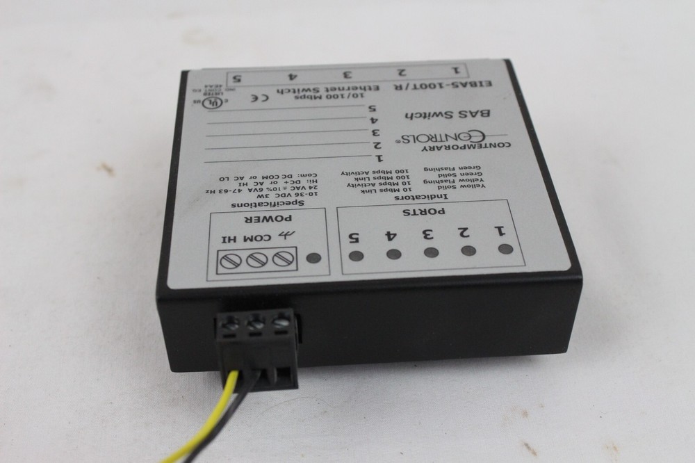 Contemporary Controls EIBA5-100T/R Panel Mount Bas Switch Ethernet 233E