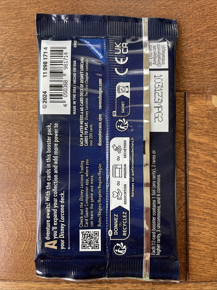 🔥 Disney Lorcana The First Chapter Booster Pack SEALED Random Art