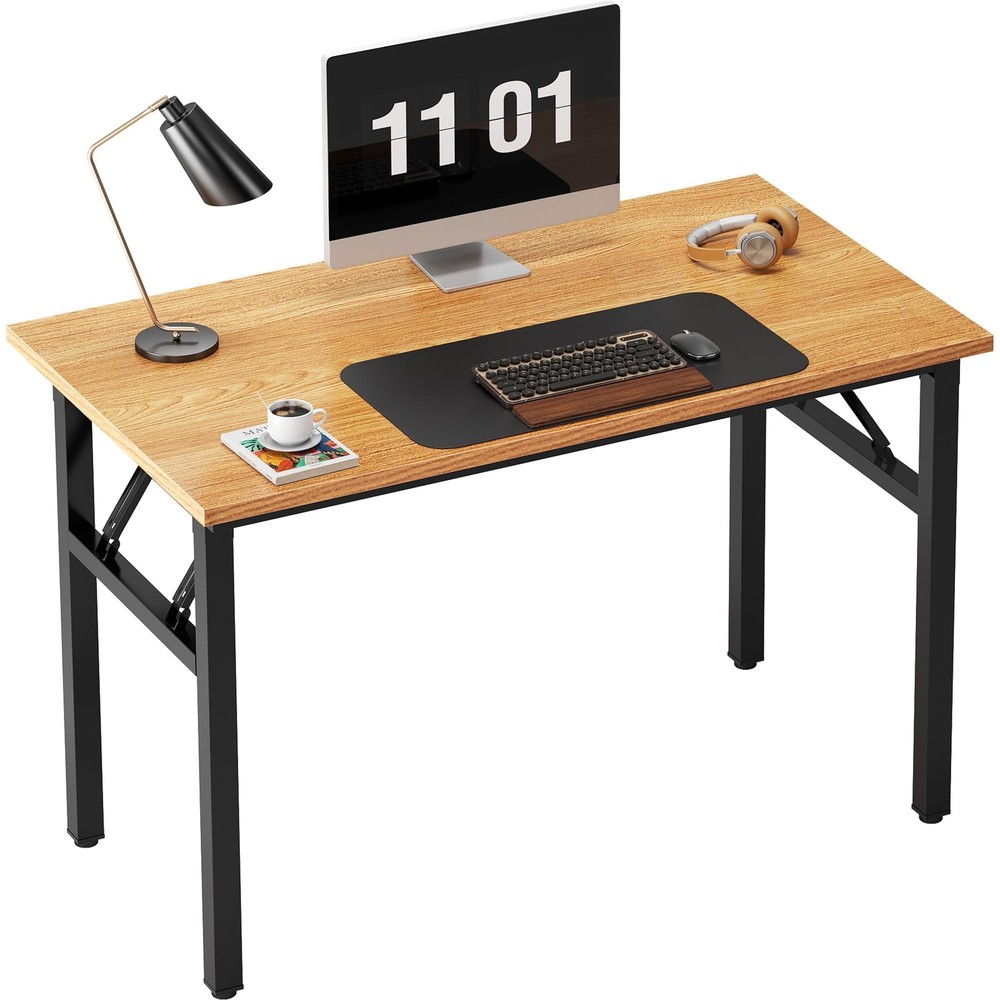 Need Folding Computer Desk - 39.4 Inch Foldable Office Writing Work Study Kid...