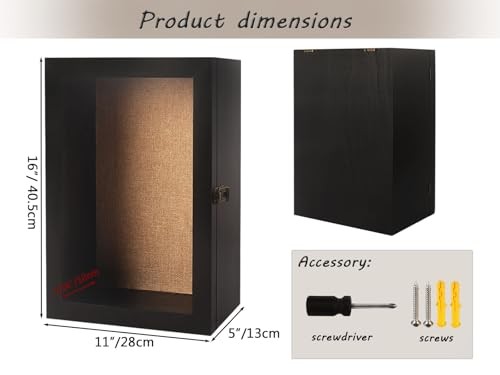 11x16 Red Wine Bottle Display Case Large Deep Shadow Box,for Showcase