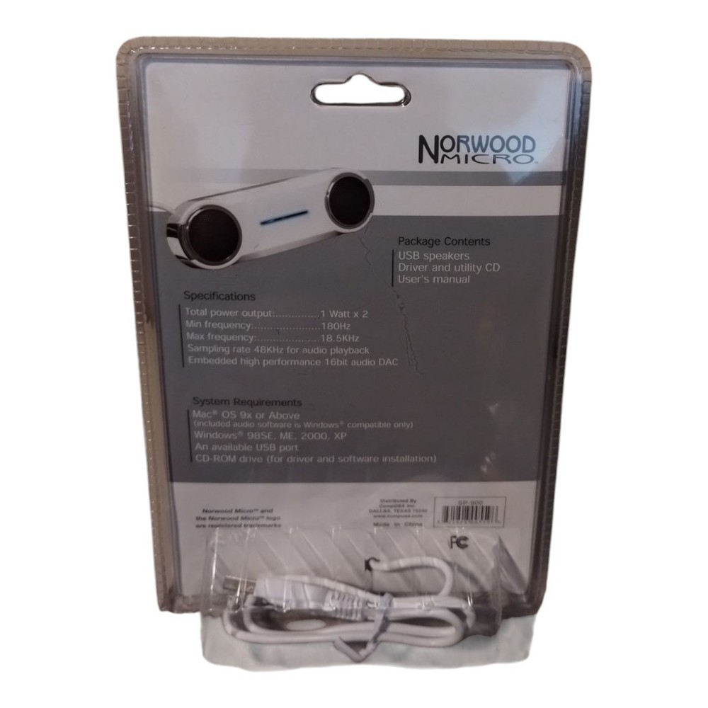 Norwood Micro USB Speaker Embedded High Performance 16bit Audio Dac Mac & PC