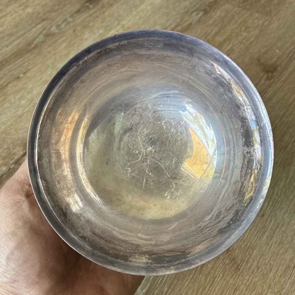 Gorham Silverplate Bowl YC778 Vintage 5” Round Footed Dish E.P.