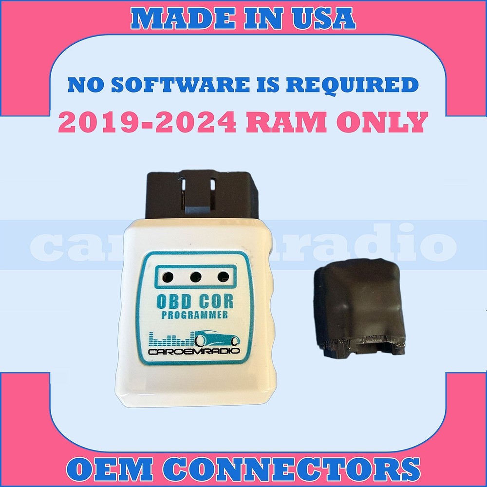 19-24 RAM 12" UAX UCONNECT 4C RADIO INTEGRATION PROGRAMMER+SECURITY BYPAS MODULE