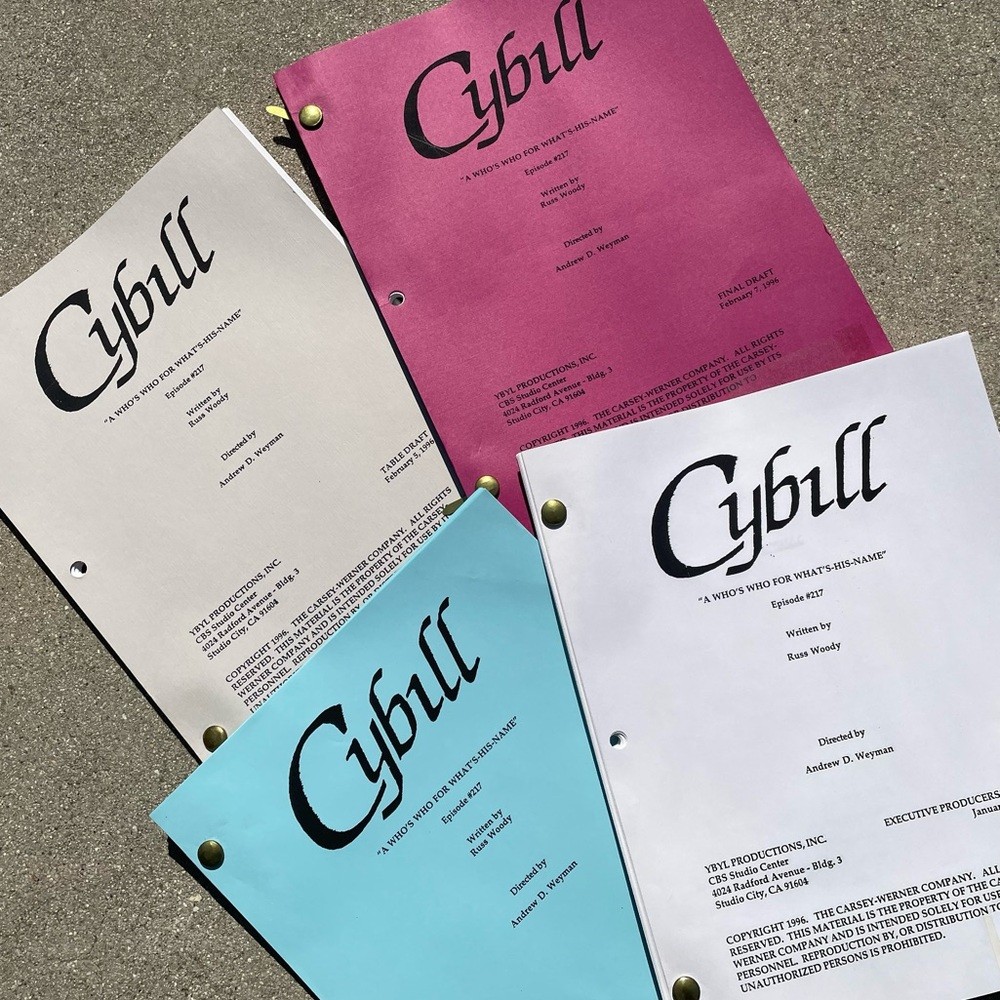 CYBILL 1996 TV Series SET Production Used Scripts Table Final Revised Drafts