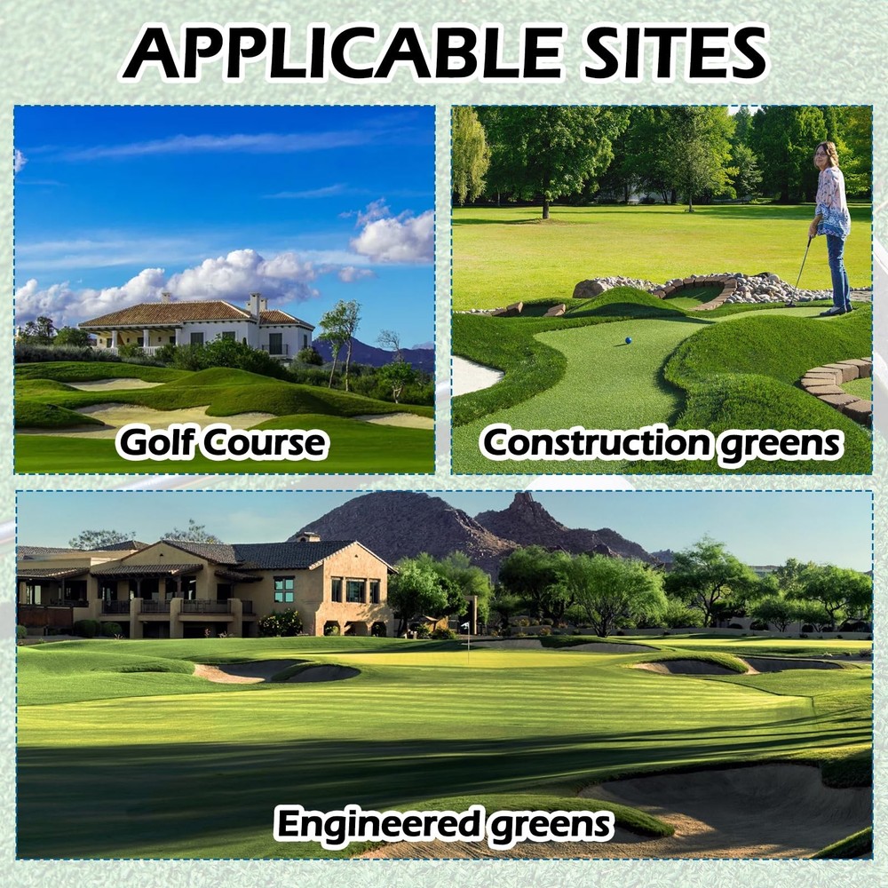 Golf Hole Cup Set - 2PCS Ivory White Plastic, 4 Deep, Durable Design