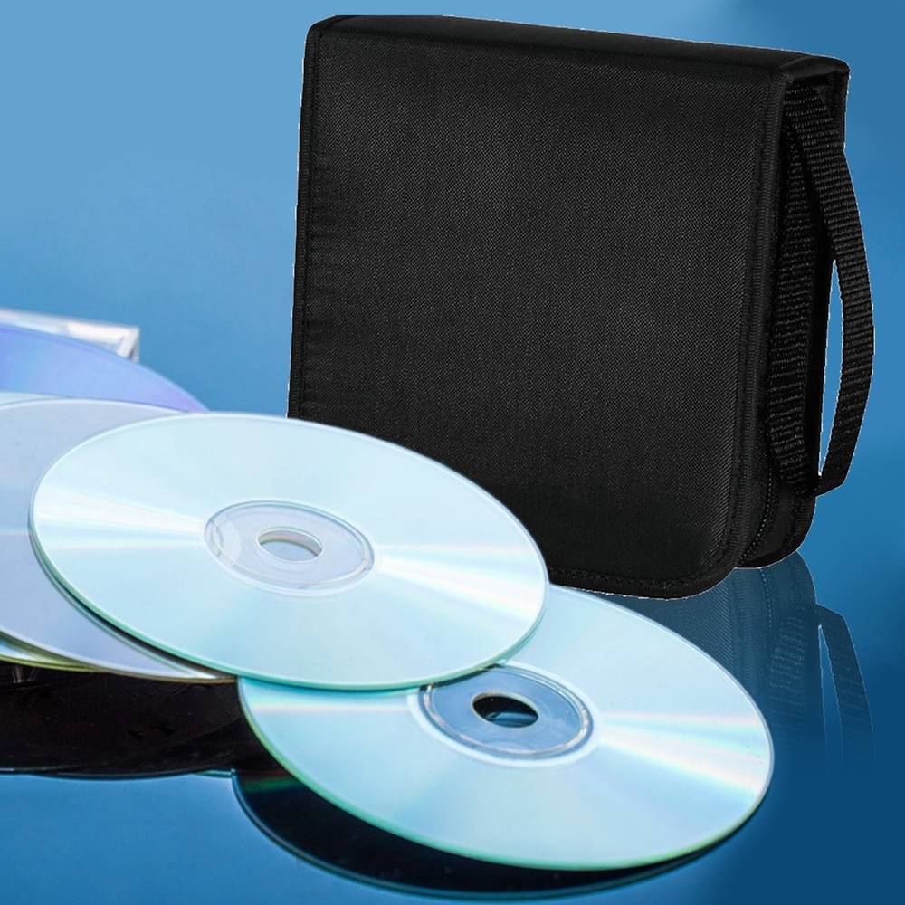 Oxford Solid Mini CD Case Holder 40 Capacity Disc Storage Bag Thickened Disc Bag