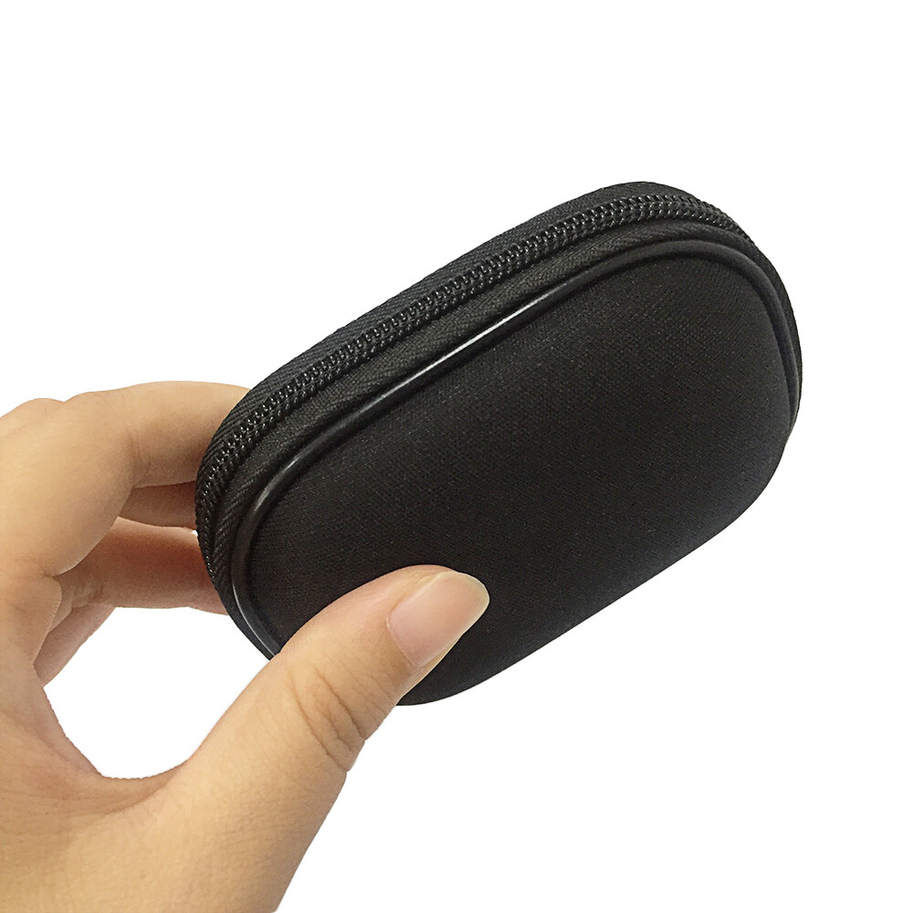 Hearing Aid Case Soft Earphone Protective Storage Zippered Pouch  for BTE, IEM