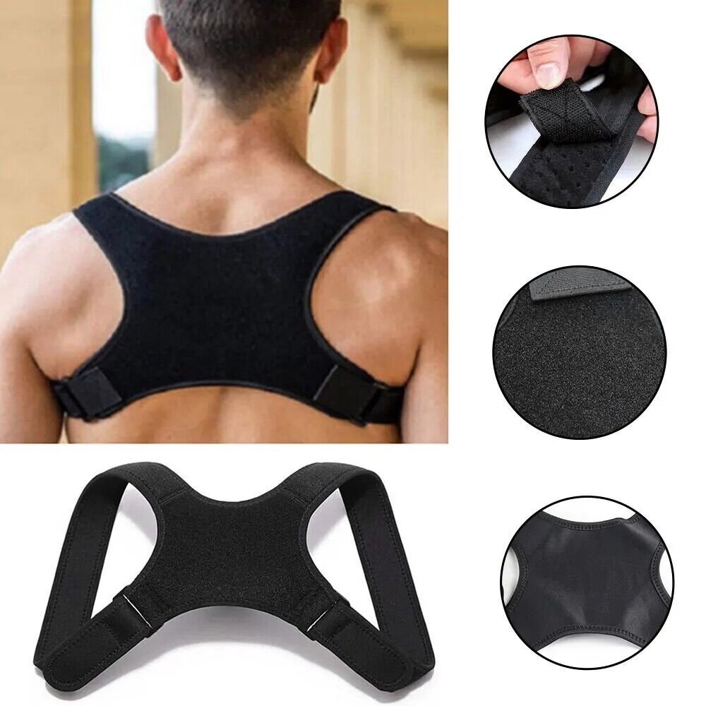 Back Posture Corrector Shoulder Straight Support Brace Belt Therapy Men Women
