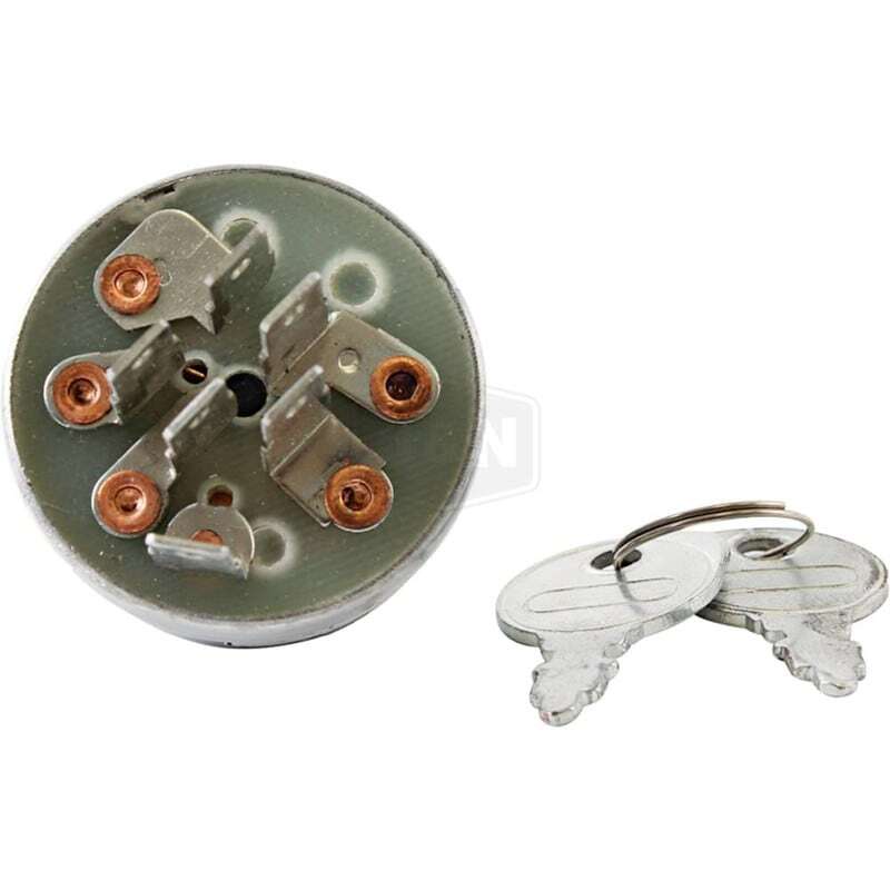 Ignition Switch for Toro & Exmark - 3 Positions, 6 Terminals, Momentary
