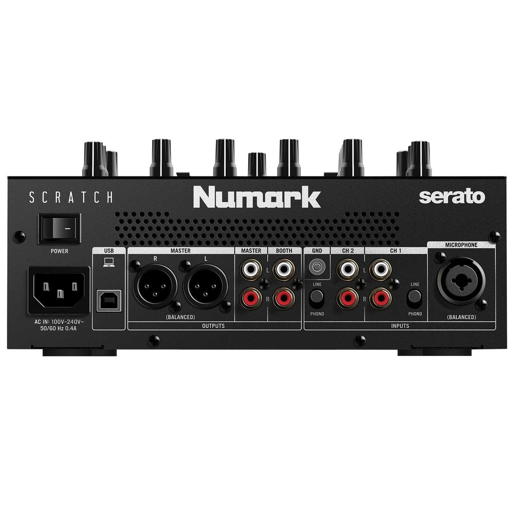 Numark Scratch 24 Bit 2 Channel Professional DJ Mixer w Serato DJ DVS Software