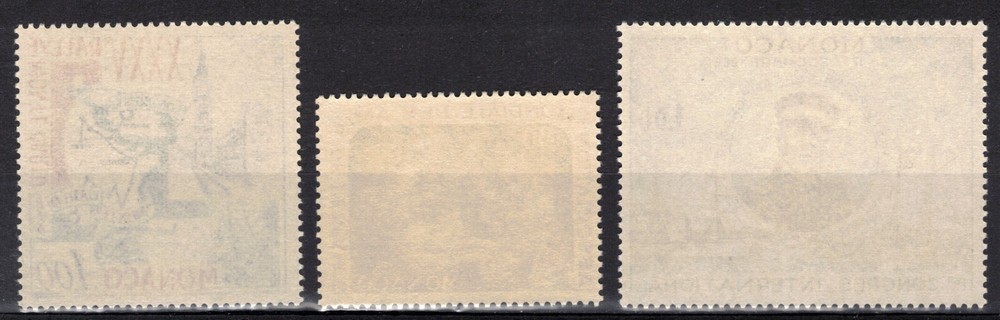 MONACO Scott 629 630 641 Mint NH
