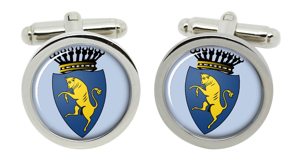 Turin (Italy) Round Cufflinks in Box