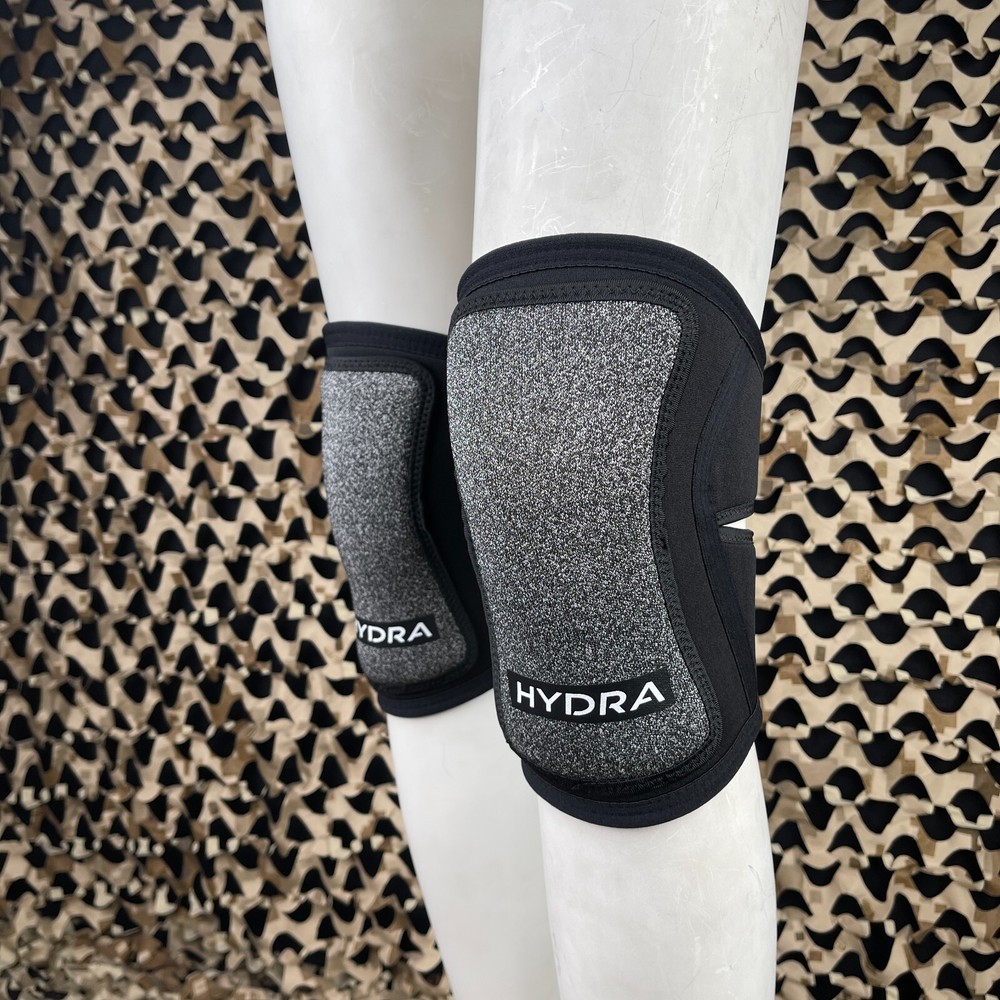 NEW Hydra Black 2.0 Paintball Knee Pads - Black/Grey - Medium