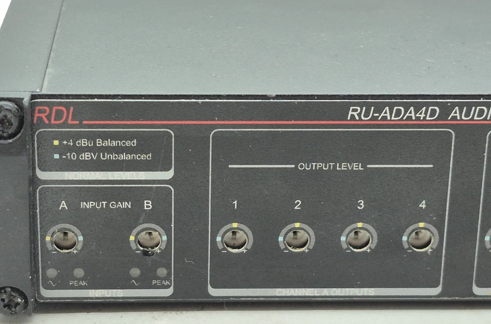 RDL RU-ADA4D Audio Sound Distribution Amplifier
