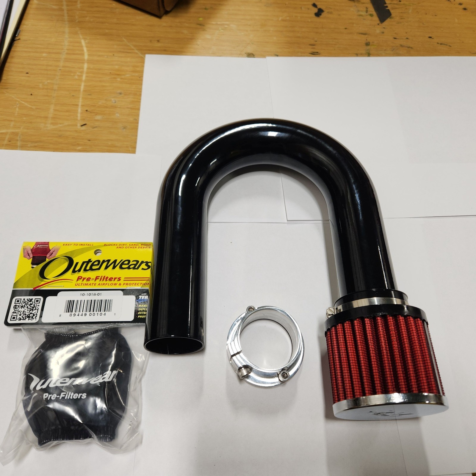 Sprint Car engine crankcase valley breather kit (Candy cane style) - new product