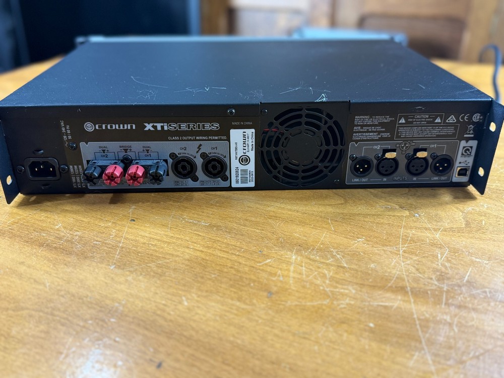 Crown Pro XTI2002 2000W Professional Power Amplifier Amp, Advanced DSP