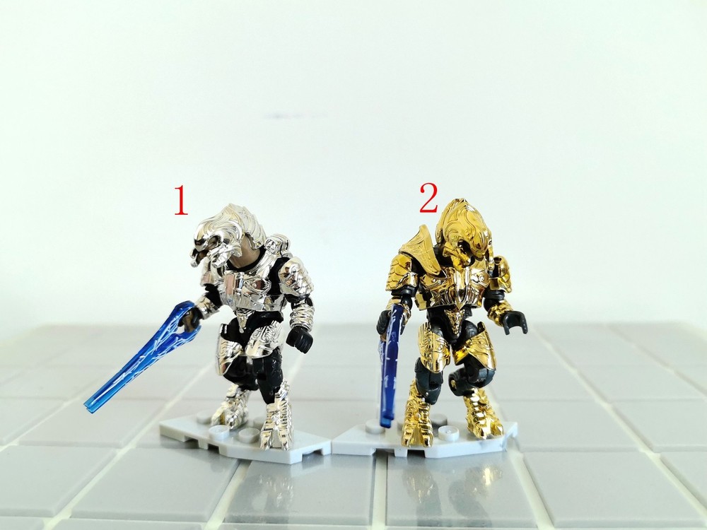 Mega Bloks Halo covenant arbiter Figure (Customized electroplated), select